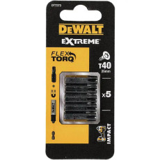 Біти ударні 5 шт DeWALT Impact Torsion Extreme T40 25 мм DT7373