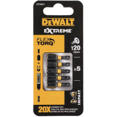 Біти ударні 5 шт DeWALT Impact Torsion Extreme T20 25 мм DT7381T