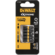 Біти ударні 5 шт DeWALT Impact Torsion Extreme PZ3 25 мм DT7388T