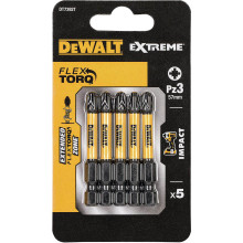 Біти ударні подовжені 5 шт DeWALT Impact Torsion Extreme PZ3 57 мм DT7392T