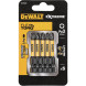Біти ударні подовжені 5 шт DeWALT Impact Torsion Extreme PZ3 57 мм DT7392T