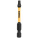 Биты ударные удлинённые 5 шт DeWALT Impact Torsion Extreme T20 57 мм DT7395T