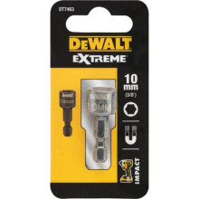 Головка торцевая ударная магнитная с 6-гранным хвостовиком DeWALT Extreme 10 мм 1/4” DT7463