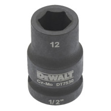 Головка торцевая ударная DeWALT Extreme 12 мм 1/2” DT7530