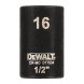 Головка торцева ударна DeWALT Extreme 16 мм 1/2” DT7534
