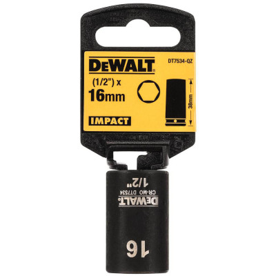 Головка торцева ударна DeWALT Extreme 16 мм 1/2” DT7534