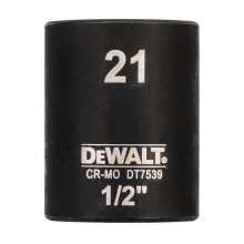 Головка торцевая ударная DeWALT Extreme 21 мм 1/2” DT7539