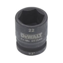 Головка торцевая ударная DeWALT Extreme 22 мм 1/2” DT7540