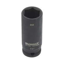 Головка торцева ударна подовжена DeWALT Extreme 22 мм 1/2” DT7556