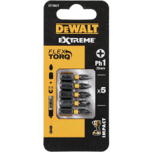 Біти ударні 5 шт DeWALT Impact Torsion Extreme PH1 25 мм DT7993T