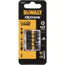Біти ударні 5 шт DeWALT Impact Torsion Extreme PH3 25 мм DT7995T