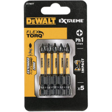 Біти ударні подовжені 5 шт DeWALT Impact Torsion Extreme PH1 57 мм DT7997T
