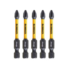 Біти ударні подовжені 5 шт DeWALT Impact Torsion Extreme PH2 57 мм DT7998T
