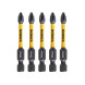 Биты ударные удлинённые 5 шт DeWALT Impact Torsion Extreme PH2 57 мм DT7998T