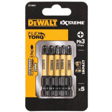 Біти ударні подовжені 5 шт DeWALT Impact Torsion Extreme PH3 57 мм DT7999T