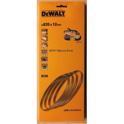 Полотна по металу для стрічкової пили 4 шт DeWALT DCS371 835x12x0.5 мм 1.8-1.4 мм DT8463