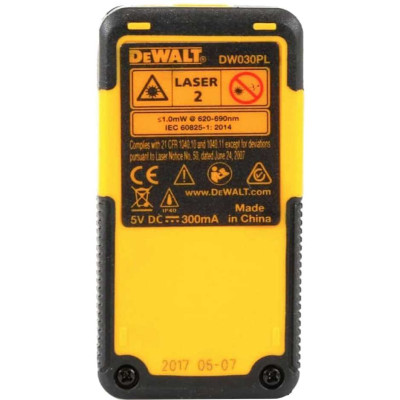 Далекомір лазерний DeWALT DW030PL