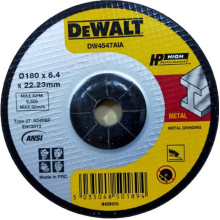 Круг отрезной по металлу DeWALT High Perfomance 180х22.23х6.4 мм DW4547AIA