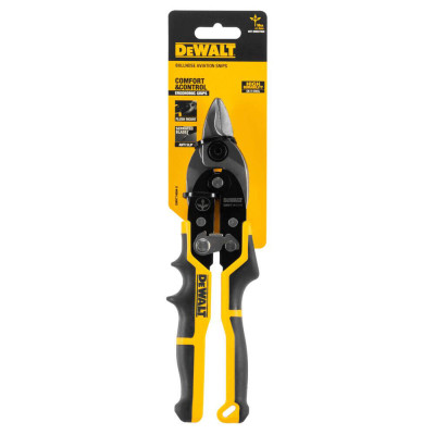 Ножиці по металу прямі з короткими губками DeWALT ERGO Aviation 235 мм DWHT14694-0