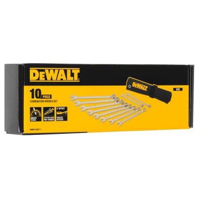 Набор ключей рожково-накидных 10 шт DeWALT 10-19 мм DWMT19227-1