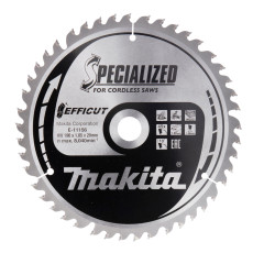 Диск пильний по дереву Makita Efficut TCT 190х20х45 E-11156