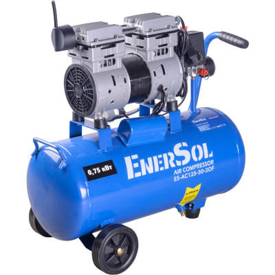 Компресор поршневий безмасляний EnerSol ES-AC125-30-2OF