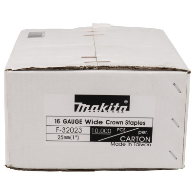 Скоби до степлера 10000 шт Makita 25х1.3х1.6 мм F-32023