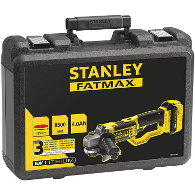 Кутова шліфмашина акумуляторна STANLEY FMC761M2