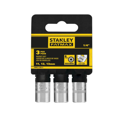 Haбіp гoлoвoк торцевих 3 шт STANLEY FatMax Maxi Drive 11-13 мм 1/4