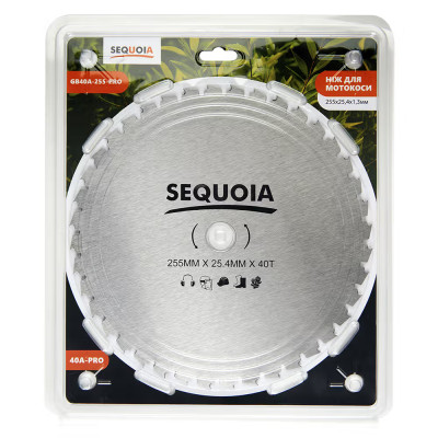 Нож для мотокосы SEQUOIA 255х25.4х40 GB40A-255-PRO