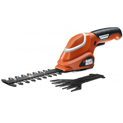 Ножницы аккумуляторные для кустов и травы BLACK+DECKER GSL700KIT
