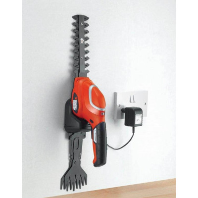 Ножницы аккумуляторные для кустов и травы BLACK+DECKER GSL700KIT