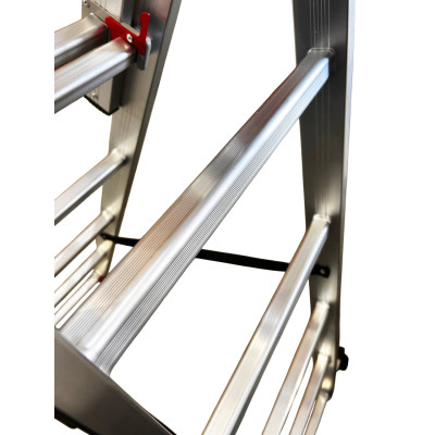 Драбина алюмінієва трисекційна GTM 3х9 5.69 м KME309