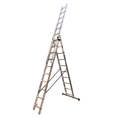Лестница алюминиевая трёхсекционная GTM 3х10 6.5 м KME310
