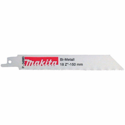 Полотна по металлу для сабельной пилы 5 шт Makita Bi-Metal 150х0.9 мм 18 TPI S 922 EF P-04880