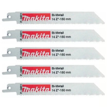 Полотна по металлу для сабельной пилы 5 шт Makita Bi-Metal 150х0.9 мм 14 TPI S 922 BF P-04911