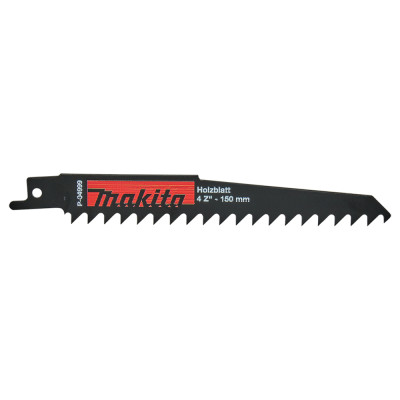 Полотна по дереву для сабельной пилы 5 шт Makita HCS 150х1.2 мм 4 TPI P-04999
