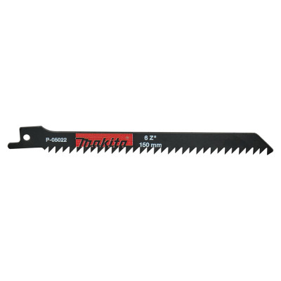 Полотна по дереву для шабельної пили 5 шт Makita HCS 150х1.3 мм 6 TPI S 744 D P-05022