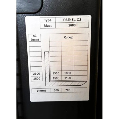 Штабелер электрический самоходный GTM 1500 кг 2 м PSE15L-C2 2000