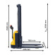 Штабелер электрический CORMAK 1500 кг 3.5 м Q15E35