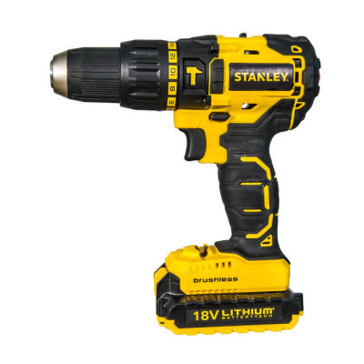Дрель-шуруповёрт аккумуляторная бесщеточная ударная STANLEY SBH20D2K