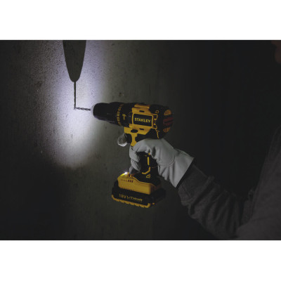Дрель-шуруповёрт аккумуляторная бесщеточная ударная STANLEY SBH20D2K