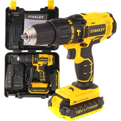 Аккумуляторная ударная дрель-шуруповёрт STANLEY SBH20S2K