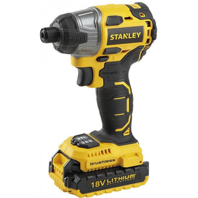 Гвинтоверт імпульсний акумуляторний безщітковий STANLEY SBI201D2K