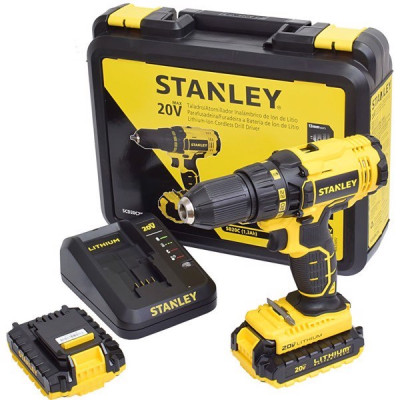 Аккумуляторная дрель-шуруповёрт STANLEY SCD20C2K