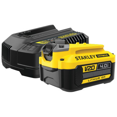 Набор STANLEY FatMax зарядное устройство 18 В, аккумулятор Li-Ion 18 В 4 Ач SFMCB14M1