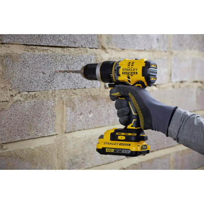 Дриль-шуруповерт ударний акумуляторний STANLEY FatMax SFMCD721D2K