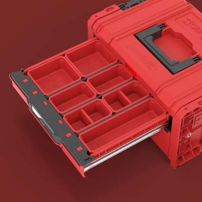 Ящик для інструментів QBRICK SYSTEM Pro Drawer 2 Toolbox 2.0 Expert Red Ultra HD Custom SKRQPROD2E2CCZEPG003