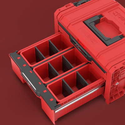 Ящик для інструментів QBRICK SYSTEM Pro Drawer 2 Toolbox 2.0 Expert Red Ultra HD Custom SKRQPROD2E2CCZEPG003