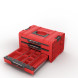 Ящик для інструментів QBRICK SYSTEM Pro Drawer 3 Toolbox 2.0 Expert Red Ultra HD Custom SKRQPROD3E2CCZEPG003